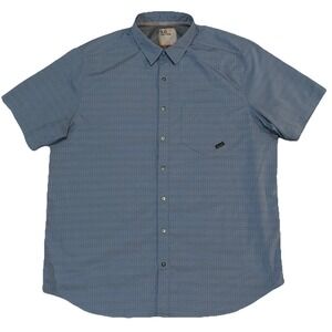 5.11 Tactical Series Shirt Snap Up Blue Short Sleeve Mens Size Large